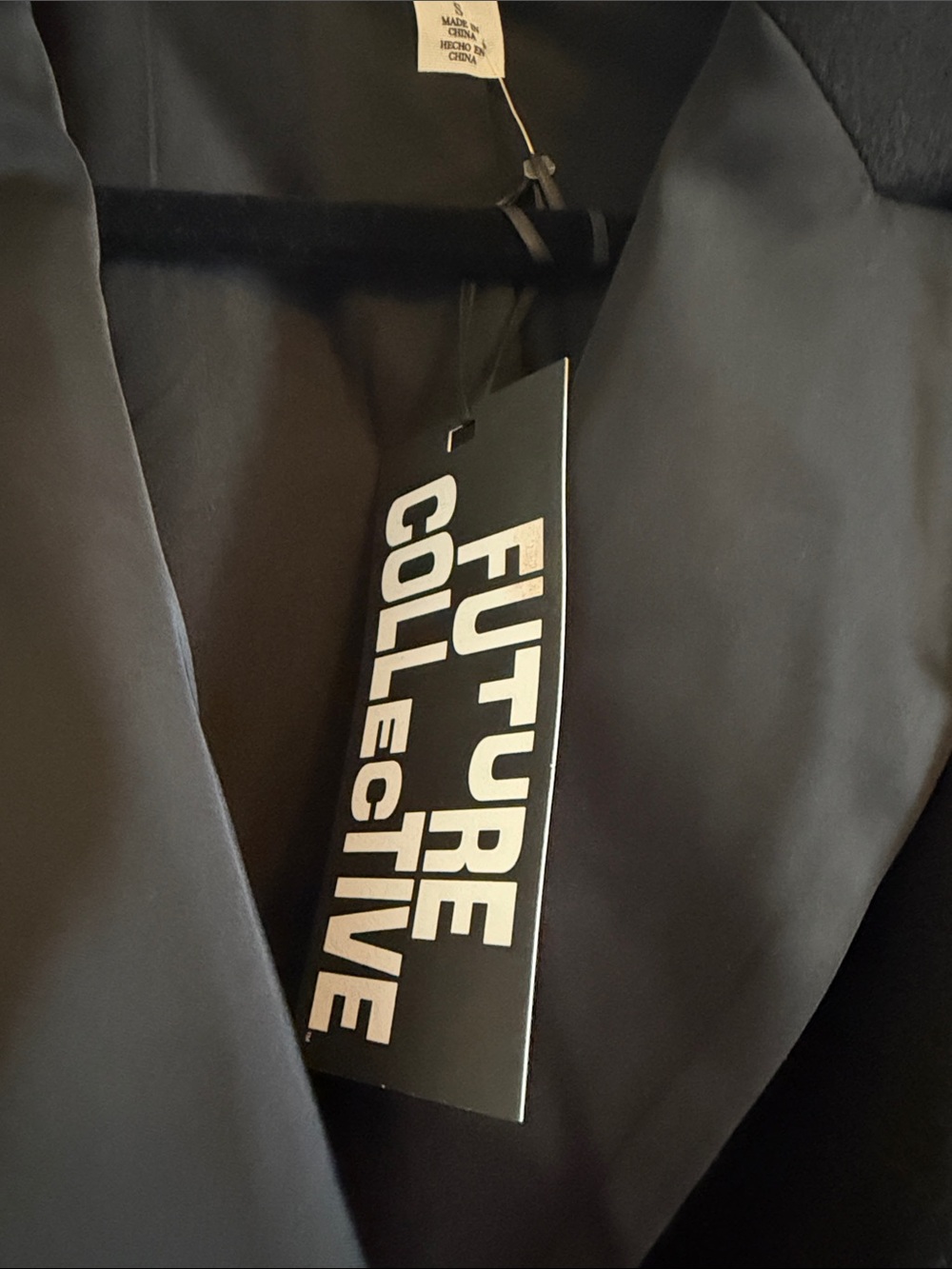 Future Collective Black Double-Breasted Long Coat - Picture 3 of 12